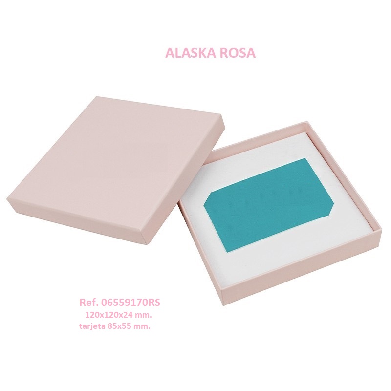 Alaska Color´s ROSA tarjeta 120x120x24 mm.